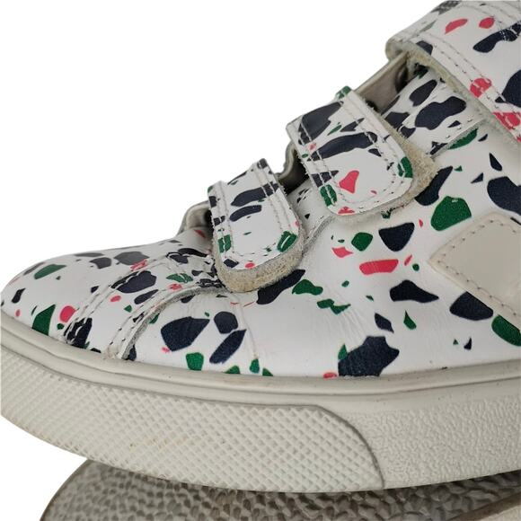 Veja Womens Esplar Leather 3 Lock Sneakers Terrazzo Paint Splatter Size US 8 - Picture 8 of 12